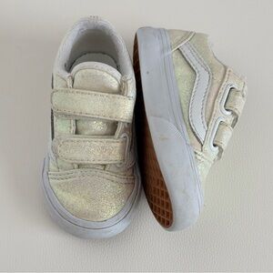 Glittery Yellow Vans size 5 walker